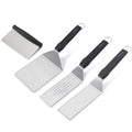 Plancha-spadesett 4-delt rustfritt stål - SANTOS forfra