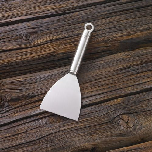 Plancha-spatel fleksibel 26 cm rustfritt stål - Rösle nærbilde av klinge
