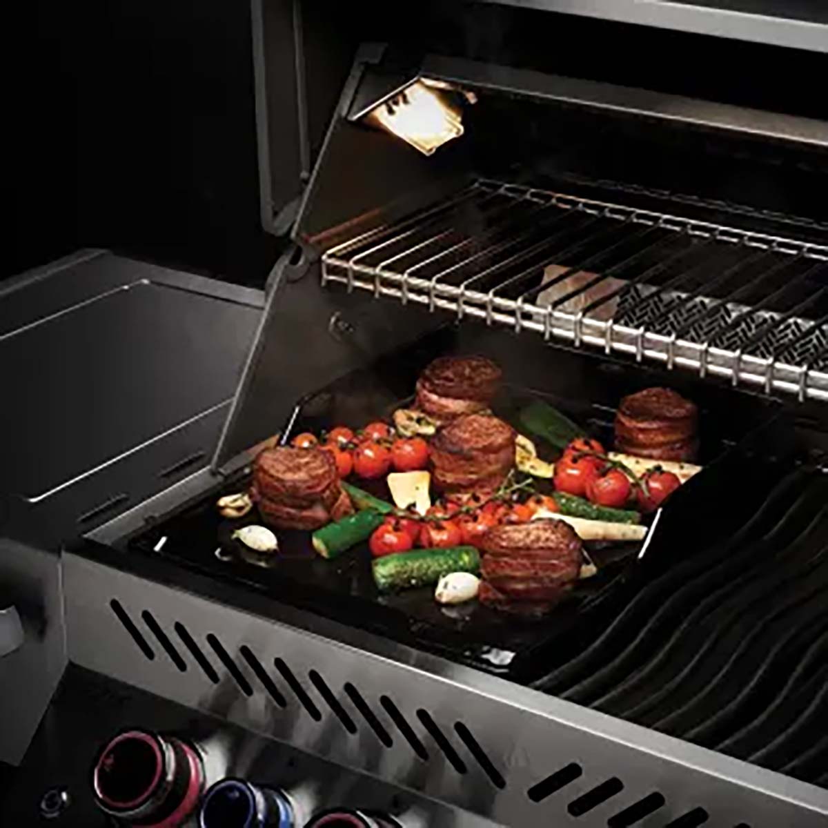 Bakside av Plancha støpejern 500/700-Series Prestige (Pro) - Napoleon