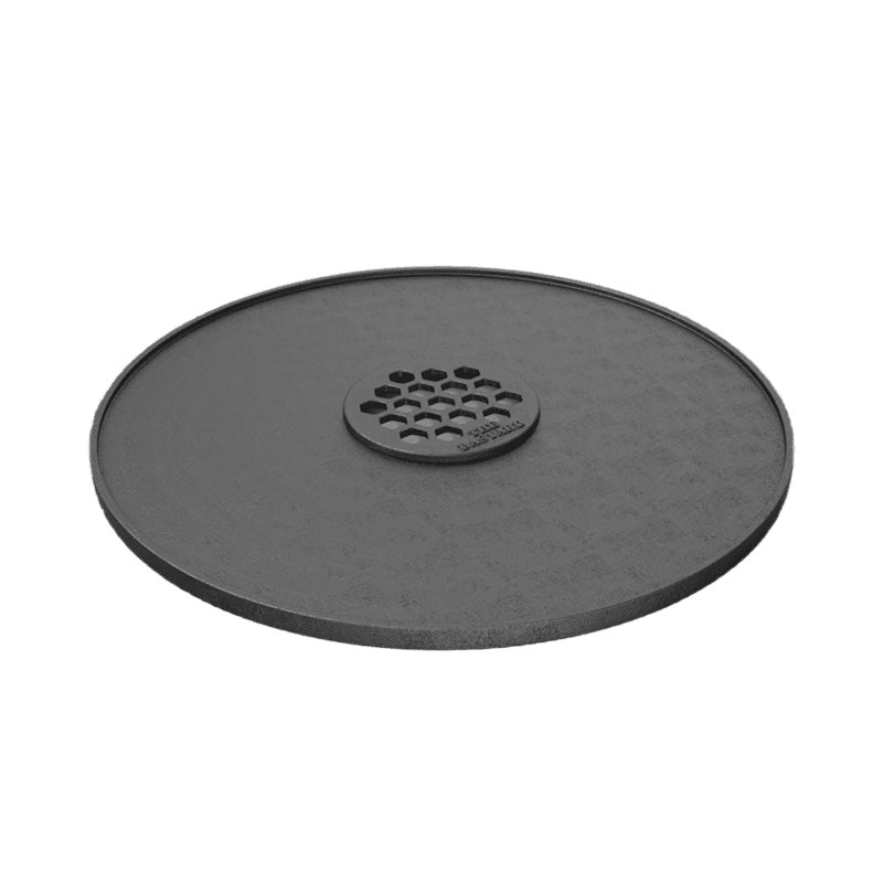 Plancha støpejern L Ø 49 cm - The Bastard for grilling og steking