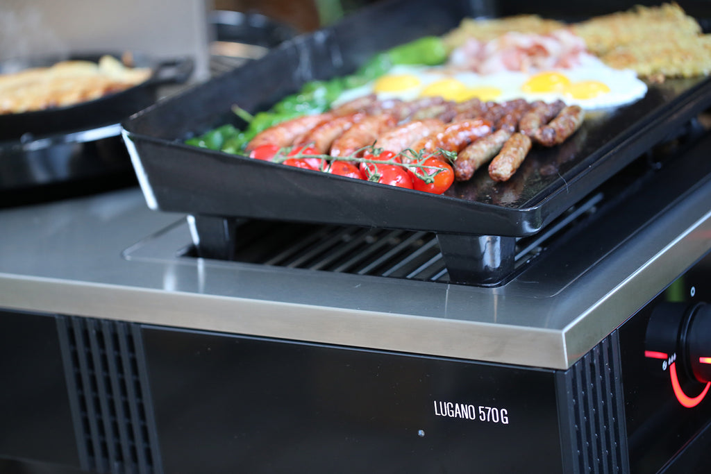 Nærbilde av overflaten på Plancha XL støpejern for Blazing/Cooking Zone 63x38 cm - Outdoorchef