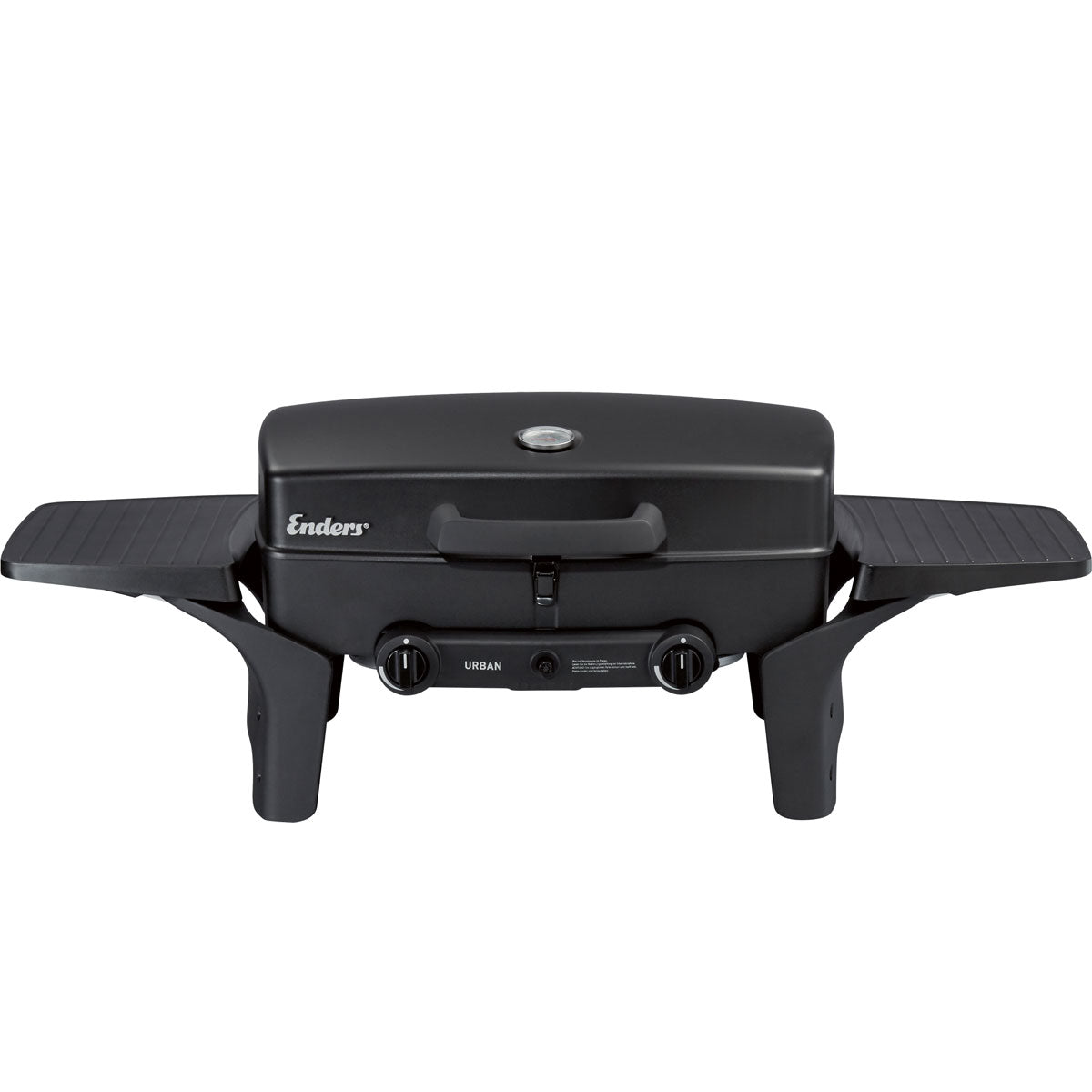 Portabel gassgrill Urban 2 brennere emaljert støpejern - Enders forfra
