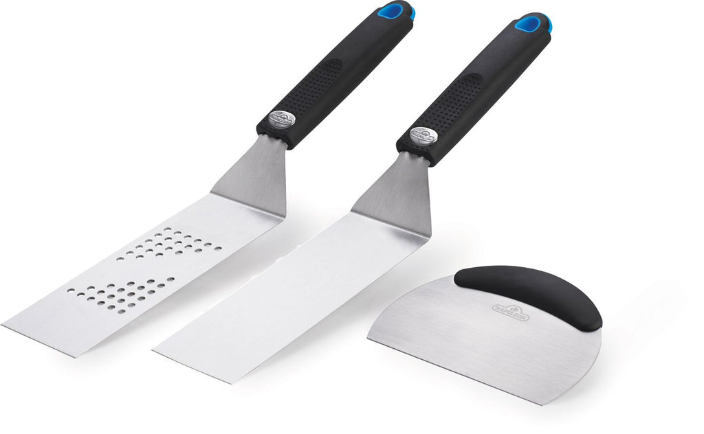 Pro Griddle plancha verktøysett 3-delt rustfritt stål - Napoleon forfra