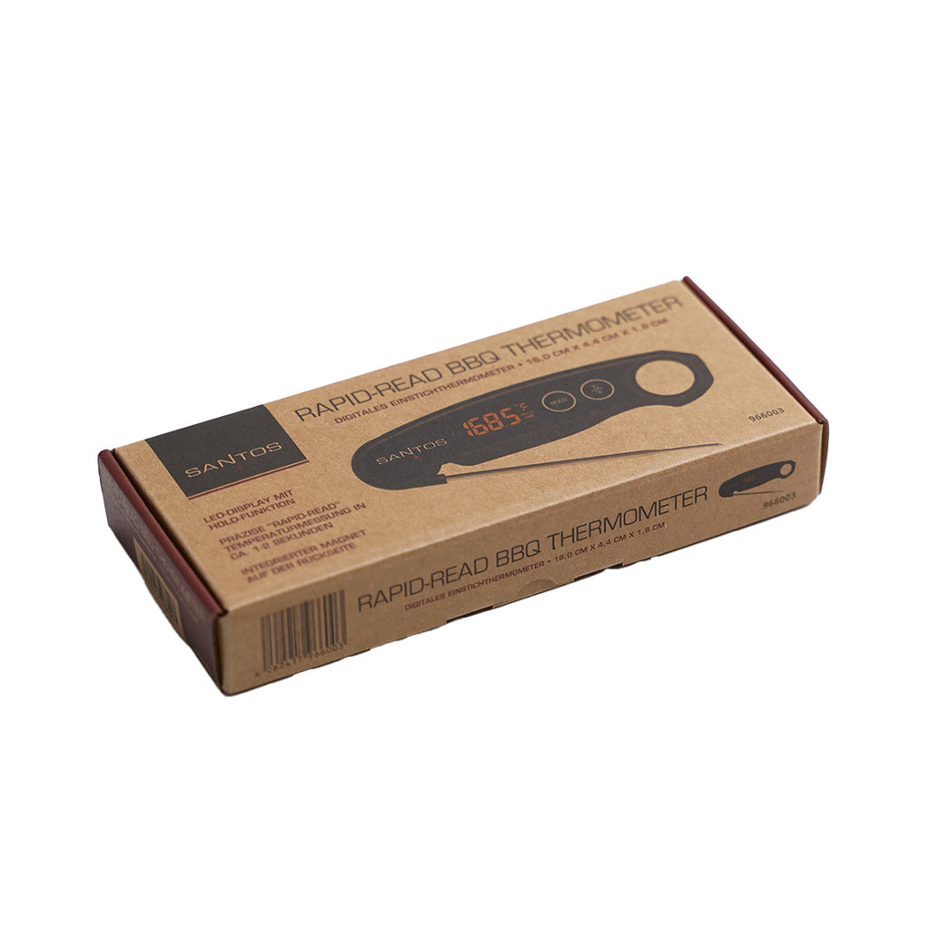 Rapid-Read BBQ-termometer digitalt med LED - SANTOS kompakt størrelse