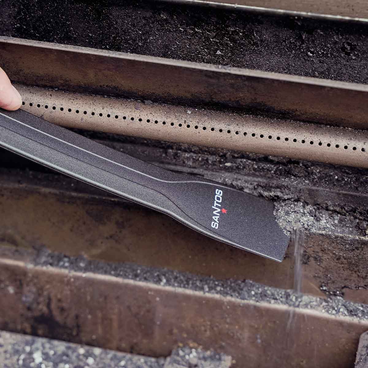 Rengjøringsspatel sett 2-delt for gassgrill og plancha - SANTOS bakside