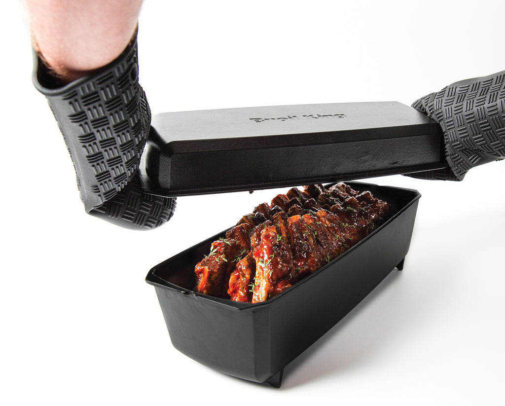 Rib roaster støpejern form 42 cm - Broil King detalj av porselensbelegg