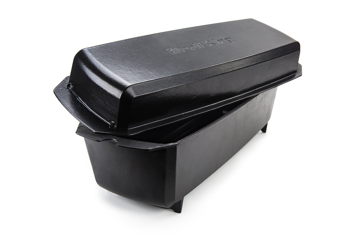 Rib roaster støpejern form 42 cm - Broil King montert med stekestativ