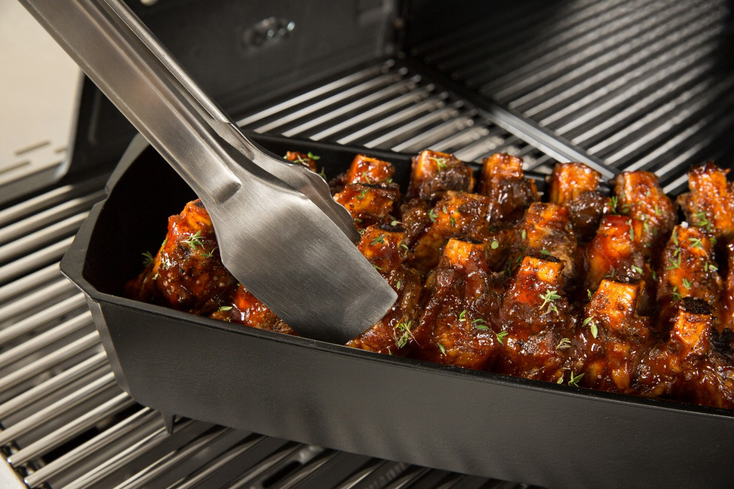 Rib roaster støpejern form 42 cm - Broil King nærbilde av støpejern