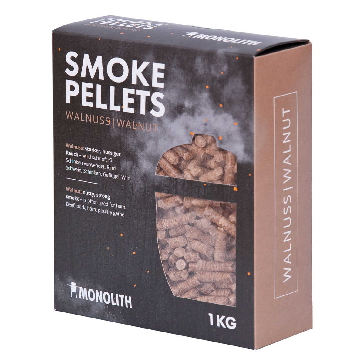 Røykpellets valnøtt 1 kg - Monolith for intens valnøttrøyk