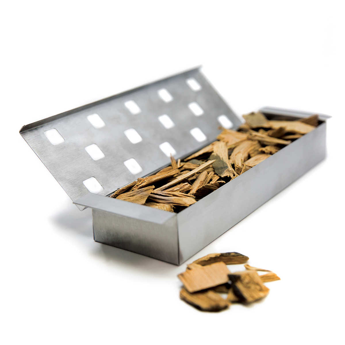 Bakside av Røykboks 29 x 8,5 cm - Broil King i rustfritt stål