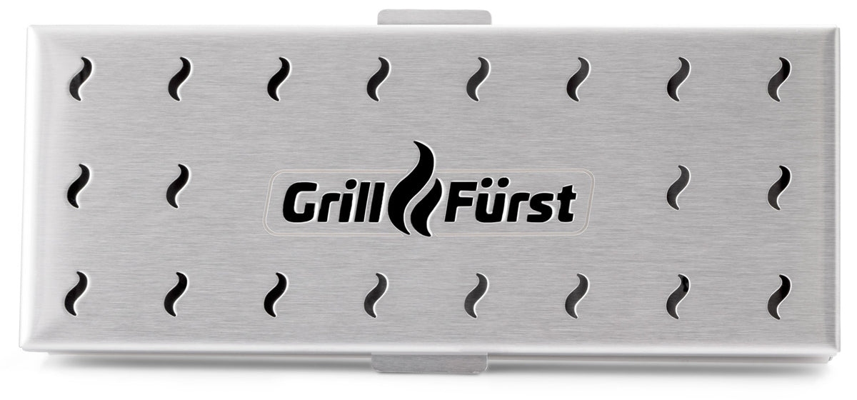 Røykboks rustfritt stål 22,5 cm - Grillfürst underbunn perforering