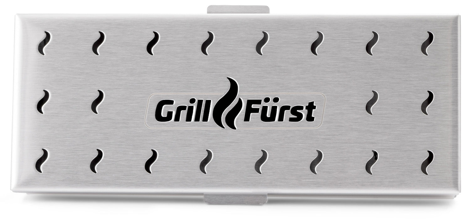 Røykboks rustfritt stål 22,5 cm - Grillfürst på gassgrill