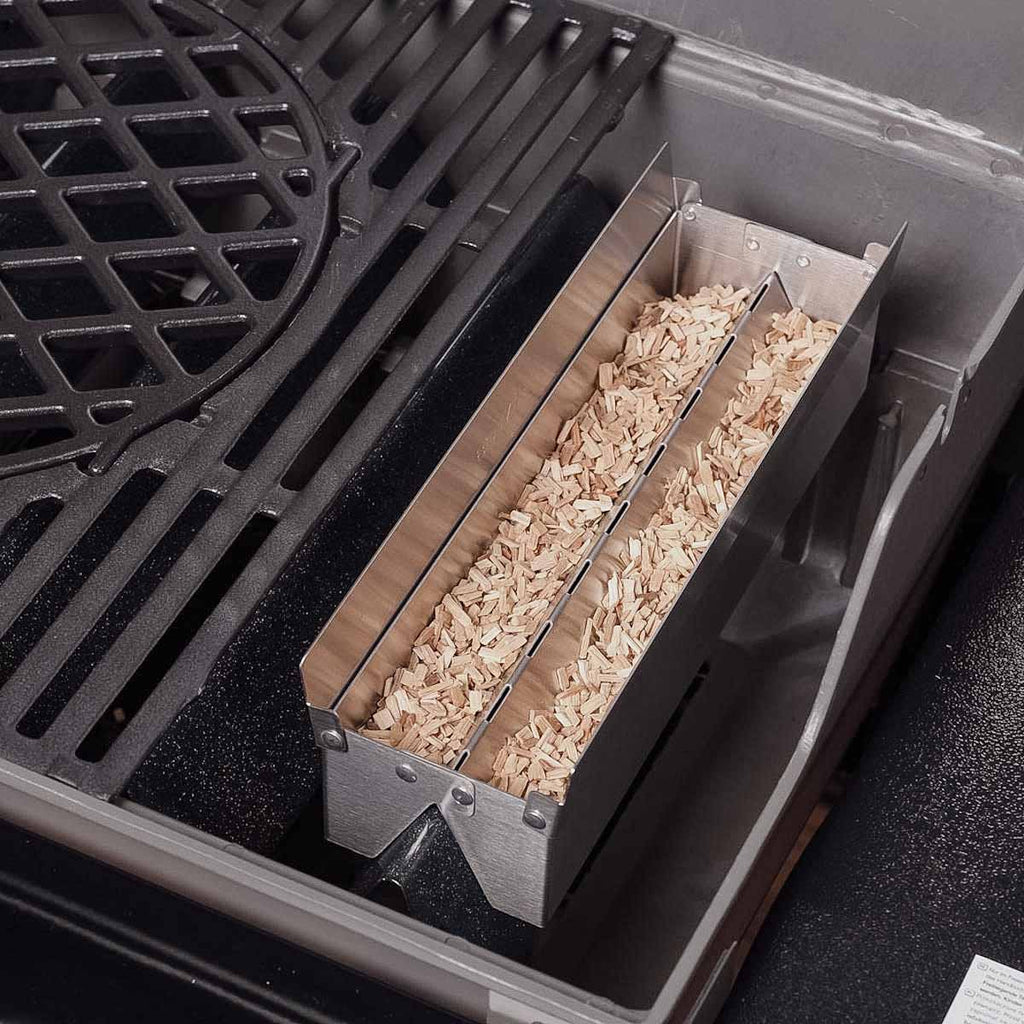 Røykboks for Weber gassgrill 30 x 8,6 cm - SANTOS bakside