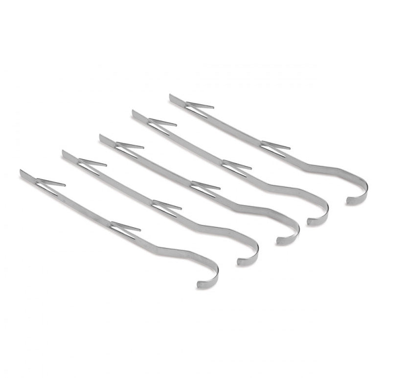 Røykekroker rustfritt stål 23 cm 5 stk - Thüros for røking av kjøtt og fisk