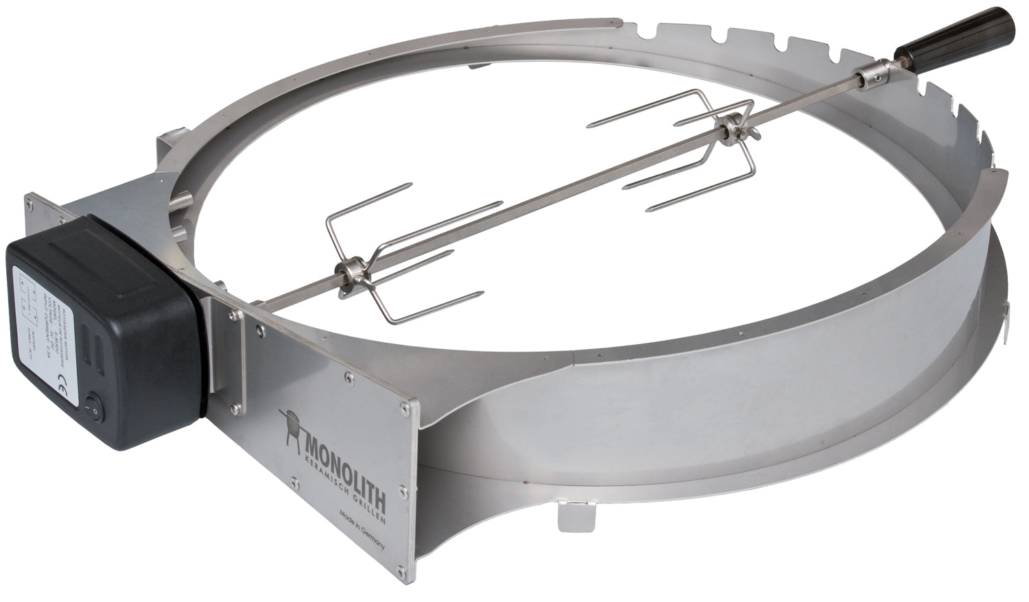 Rotisserie dreiespidd sett for LeChef / 66er Serie - Monolith forfra