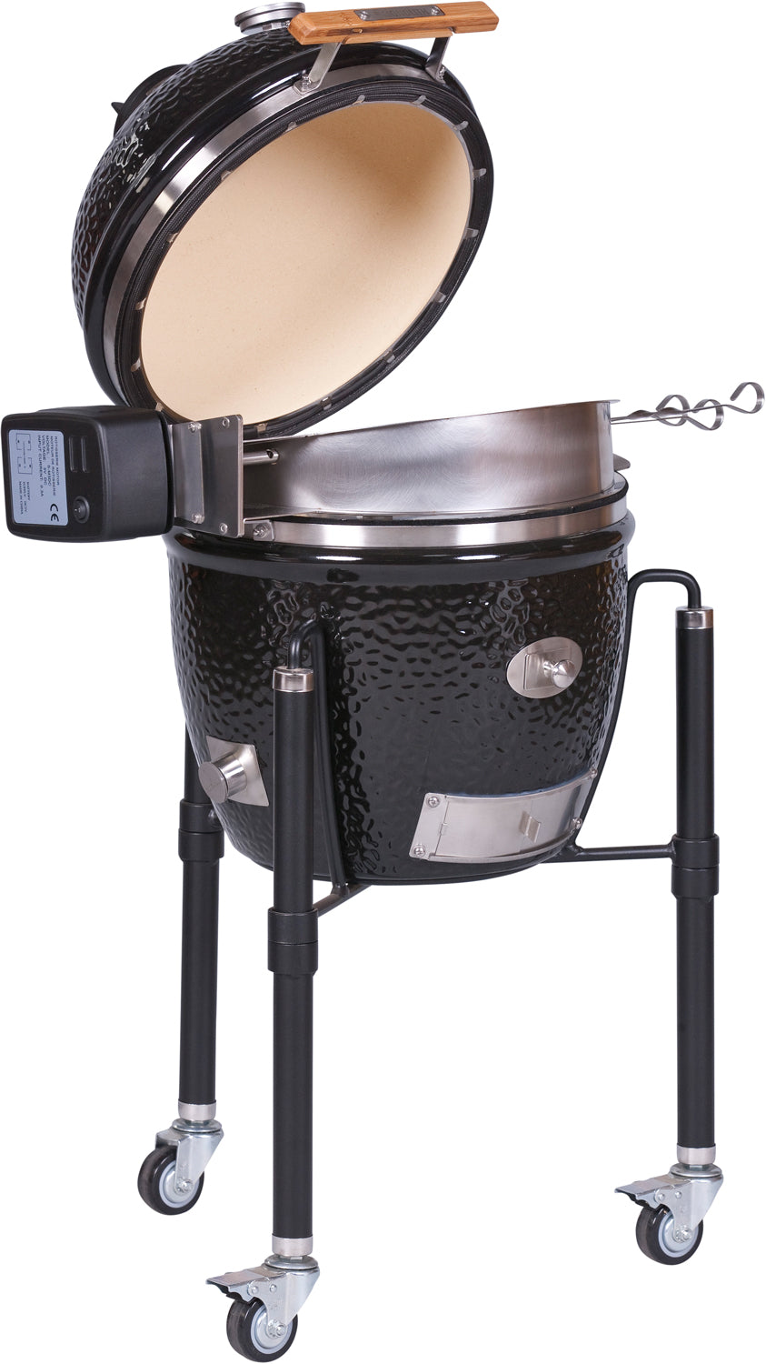 Rotisserie / dreiespidd sett rustfritt stål for ICON / JUNIOR - Monolith montert i grill
