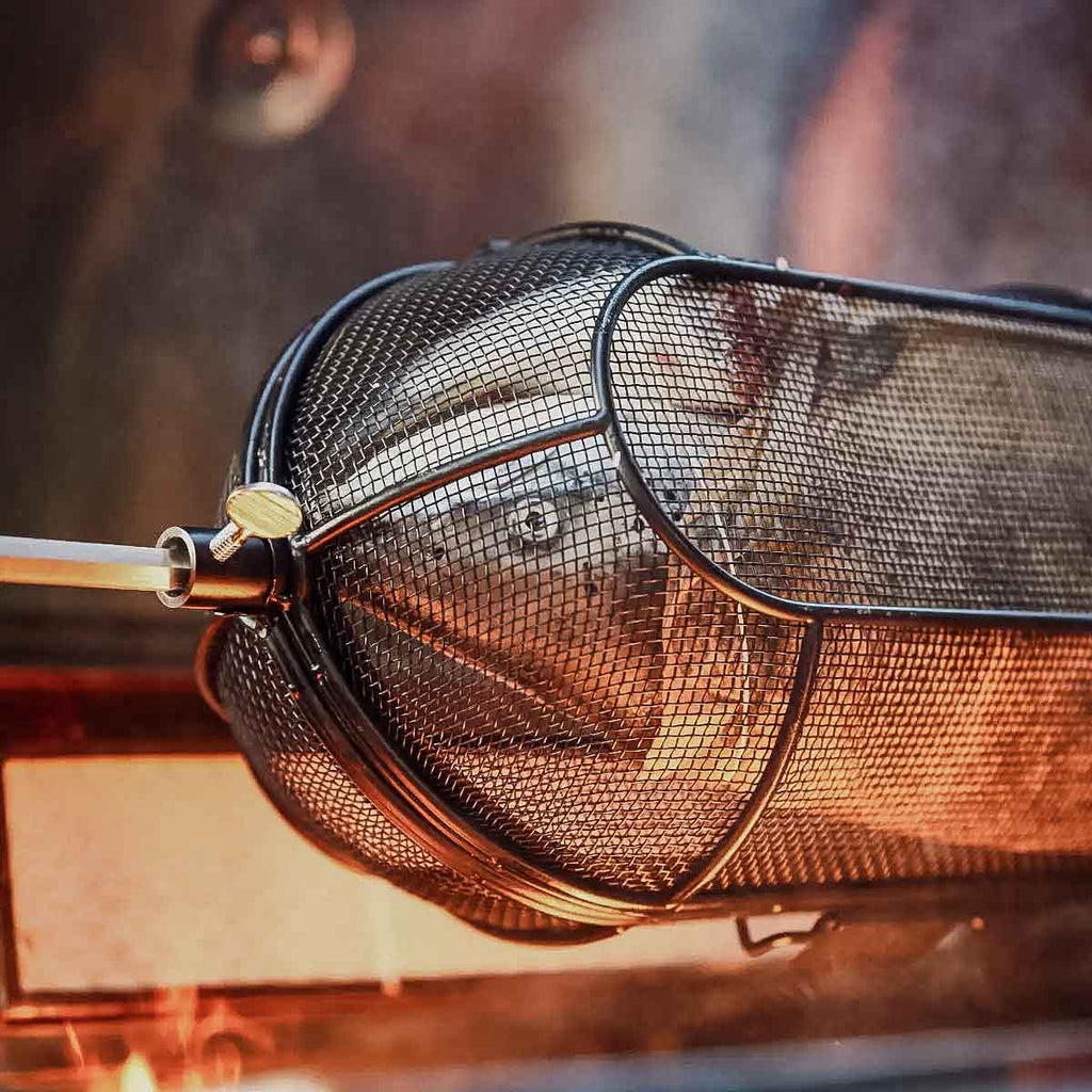 Rotisserie grillkurv rund for dreiespidd - SANTOS nærbilde av låsemekanisme