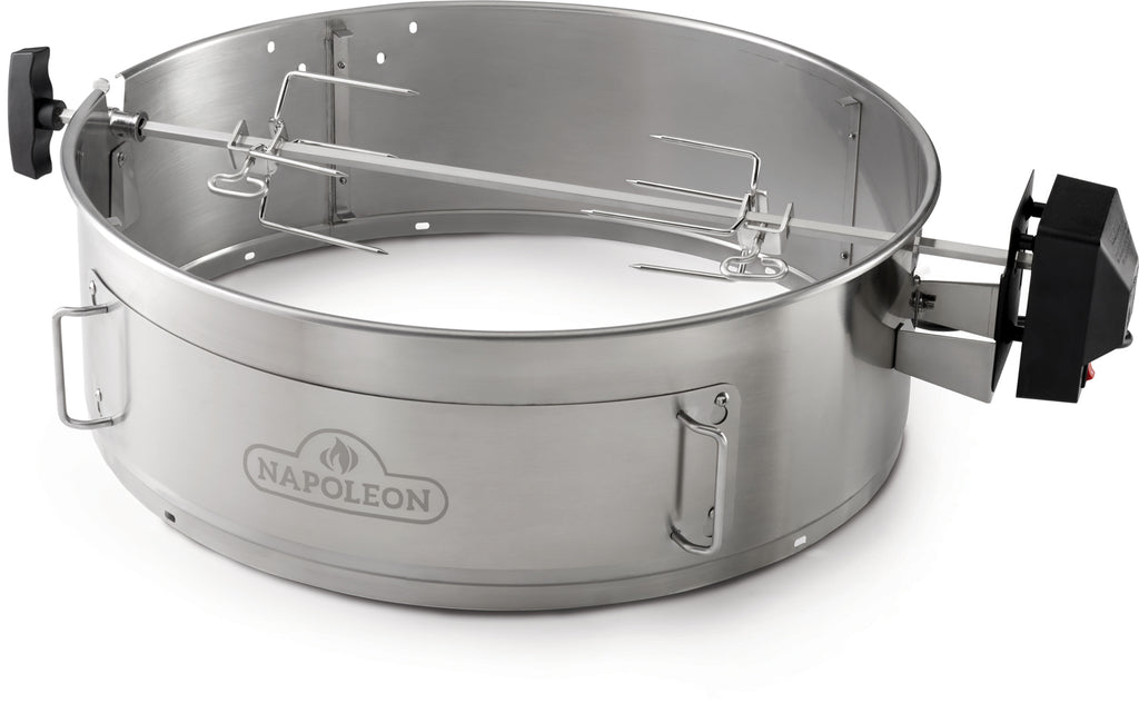 Rotisserie Heavy Duty med ovnsluke for 57 cm kulegrill - Napoleon forfra