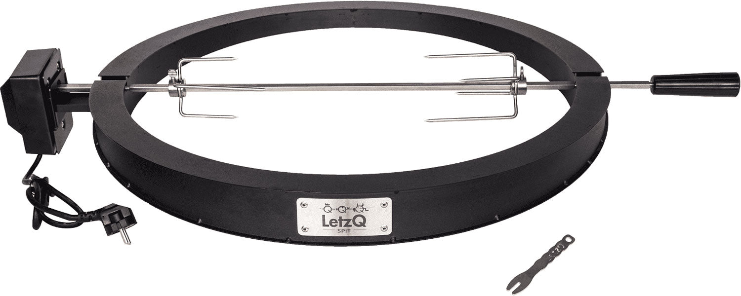 Rotisserie LETZQ dreiespidd med motor XLarge - Big Green Egg forfra