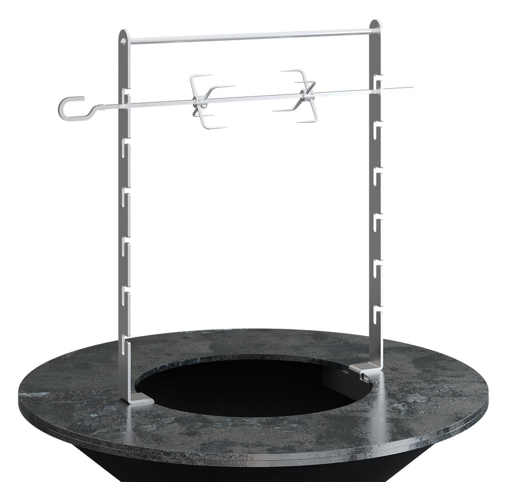 Rotisserie-sett for 85 og 100 cm feuerplatte - OFYR forfra