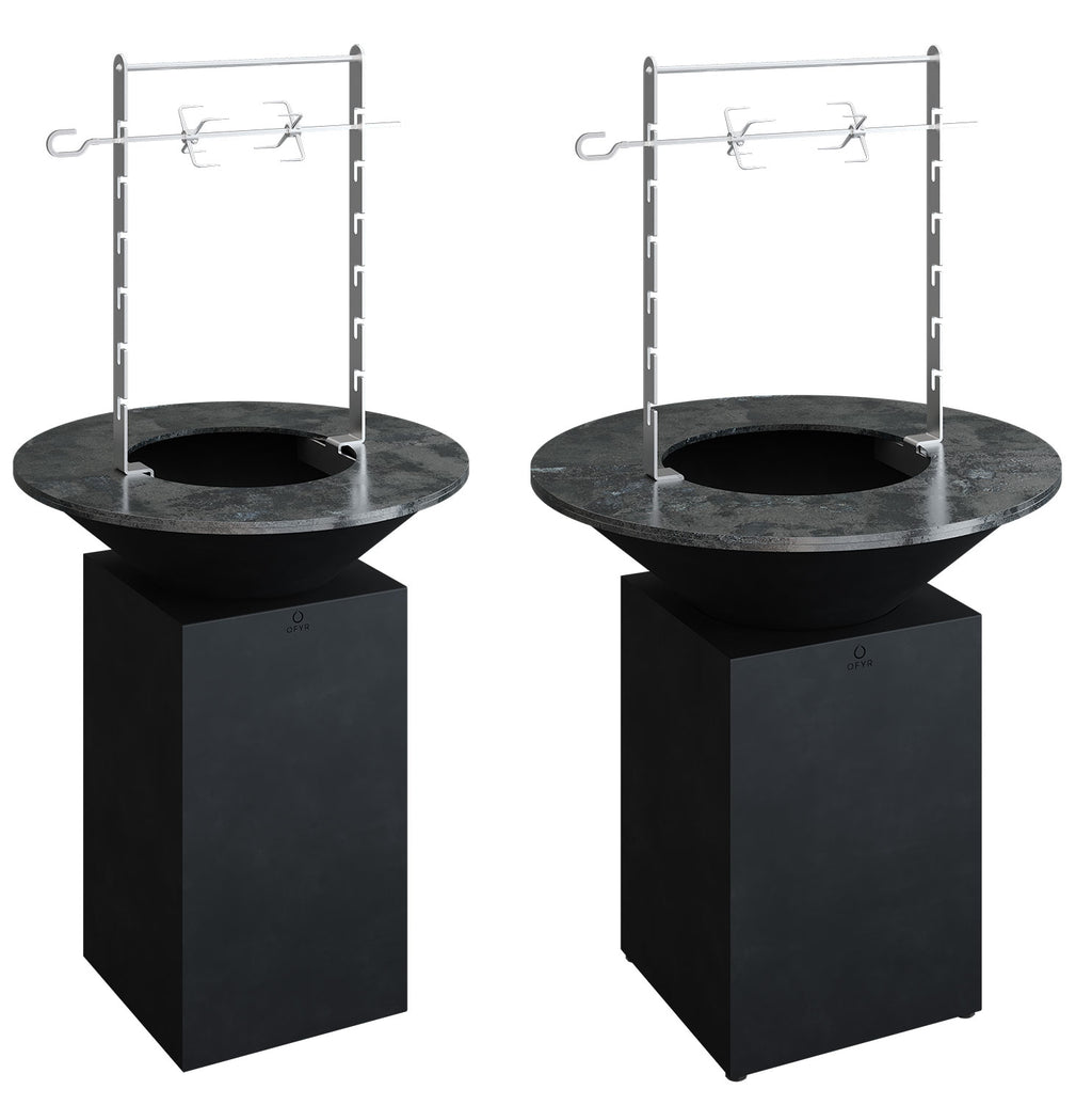 Rotisserie-sett for 85 og 100 cm feuerplatte - OFYR bakside