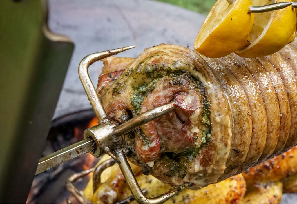 Rotisserie-sett for 85 og 100 cm feuerplatte - OFYR nærbilde