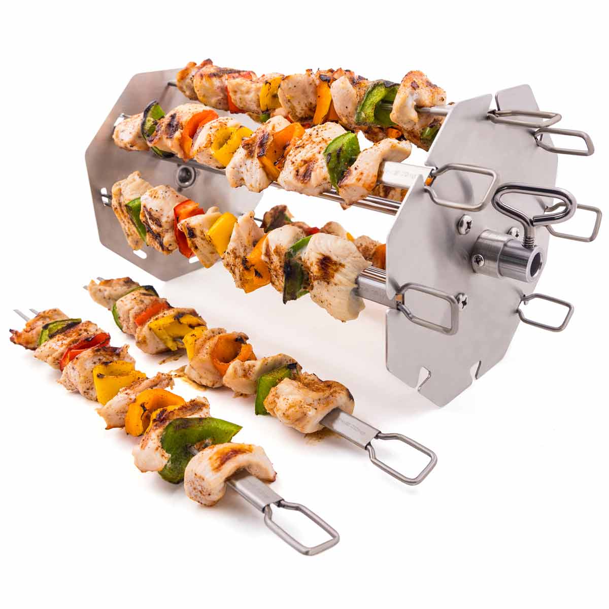 Rotisserie spydsett 8 dobbeltspyd - Broil King bakside