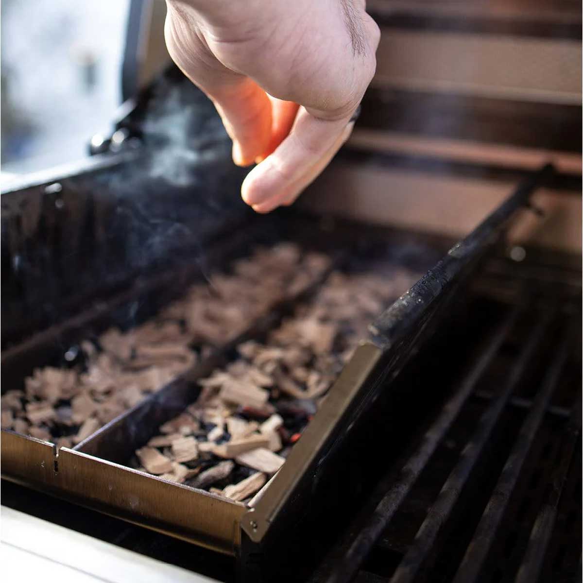 Røykboks for Otto Wilde G32 gassgrill bakside