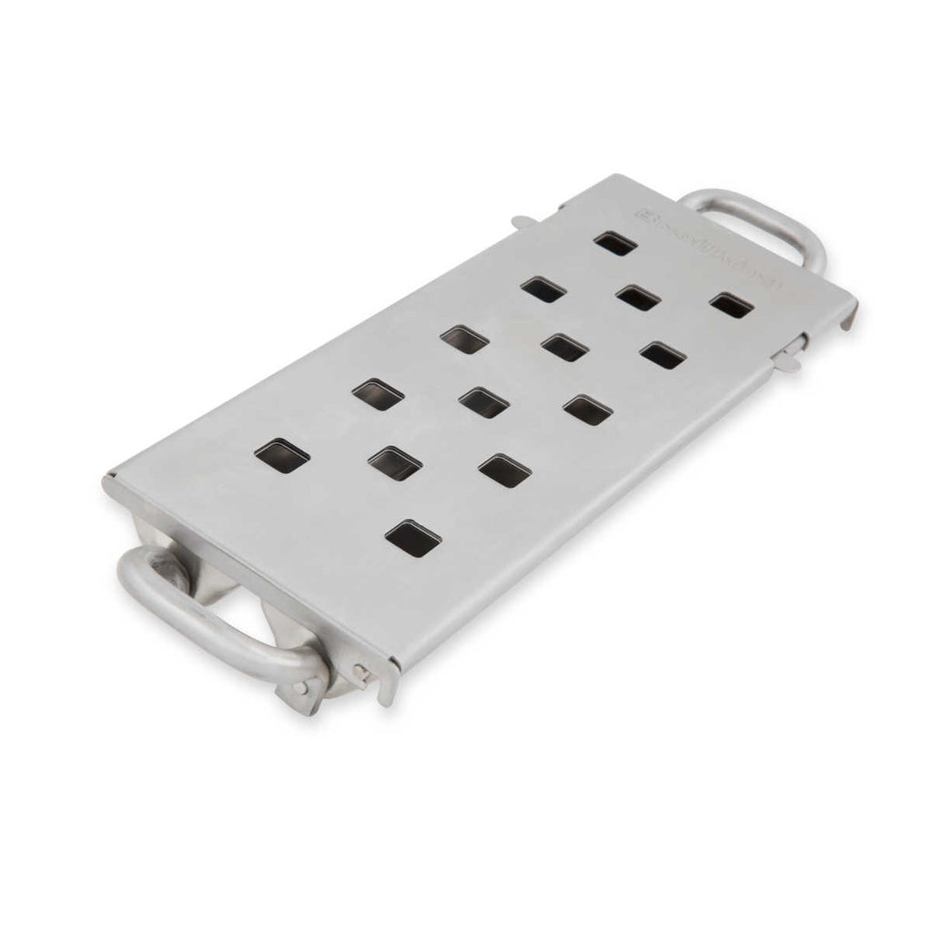 Røykboks Premium 29,5 x 11,5 cm rustfritt stål - Broil King forfra