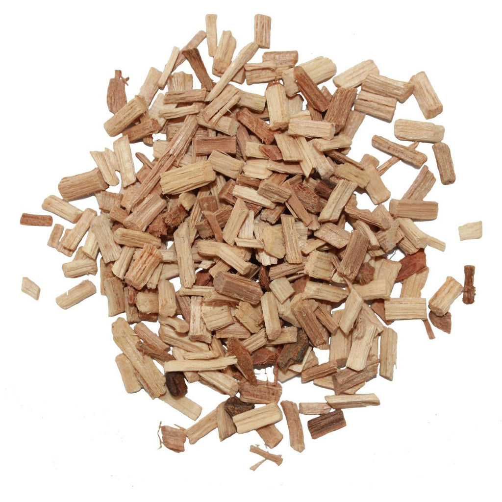 Røykboks rustfritt stål inkl. 1 kg hickory røykflis i bruk