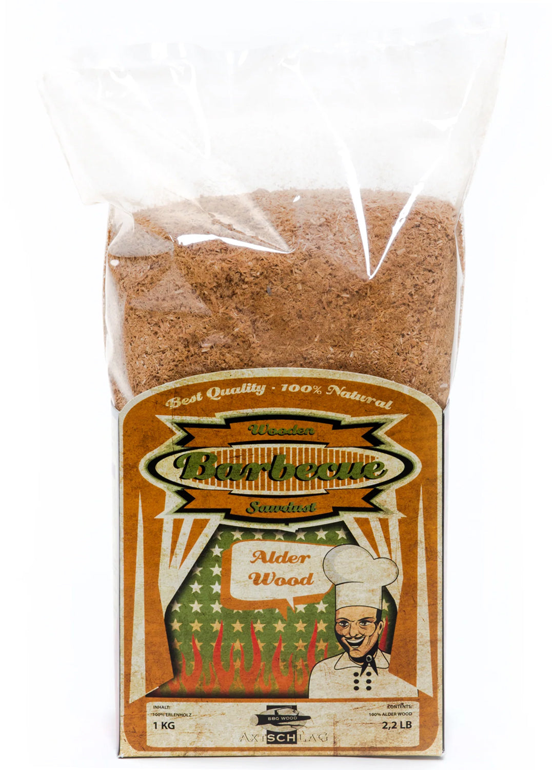 Røykemel or 1 kg - Axtschlag pakke med fint erleved