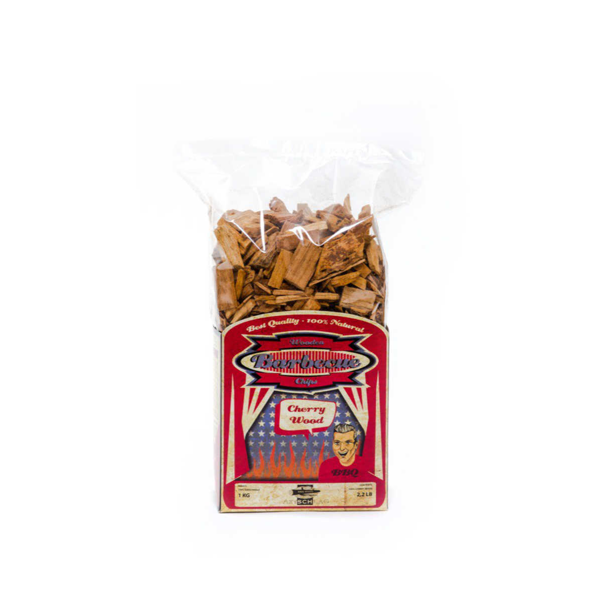 Røykflis kirsebær 1 kg - Axtschlag for grilling