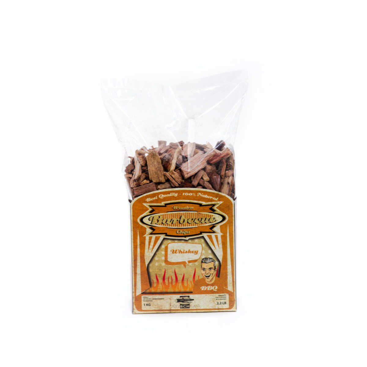Røykflis whisky-eik 1 kg - Axtschlag for smakfull grilling