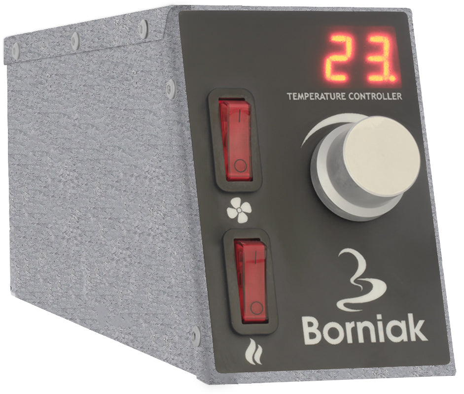Montert Røykovn UWD-70 digital elektrisk 70 liter i bruk