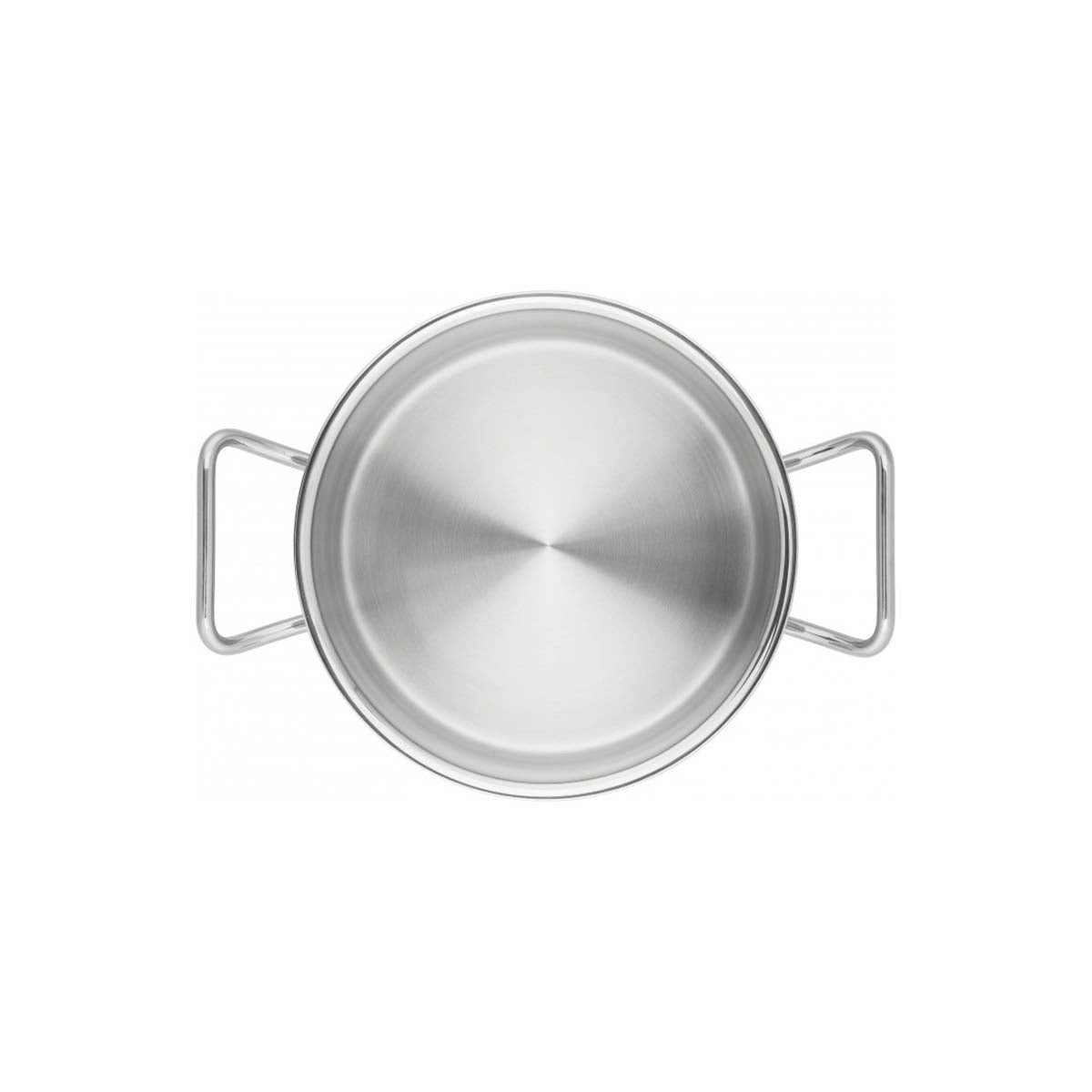 Nærbilde av rustfritt stål overflate på Serveringspanne rustfritt stål 28 cm - ZWILLING PRO