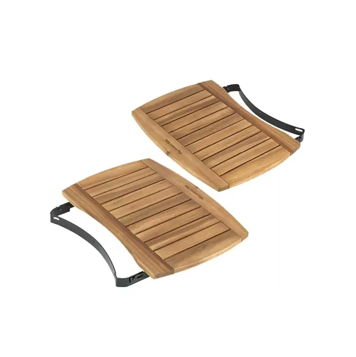 Sidebord i akasietre for MiniMax - Big Green Egg forfra