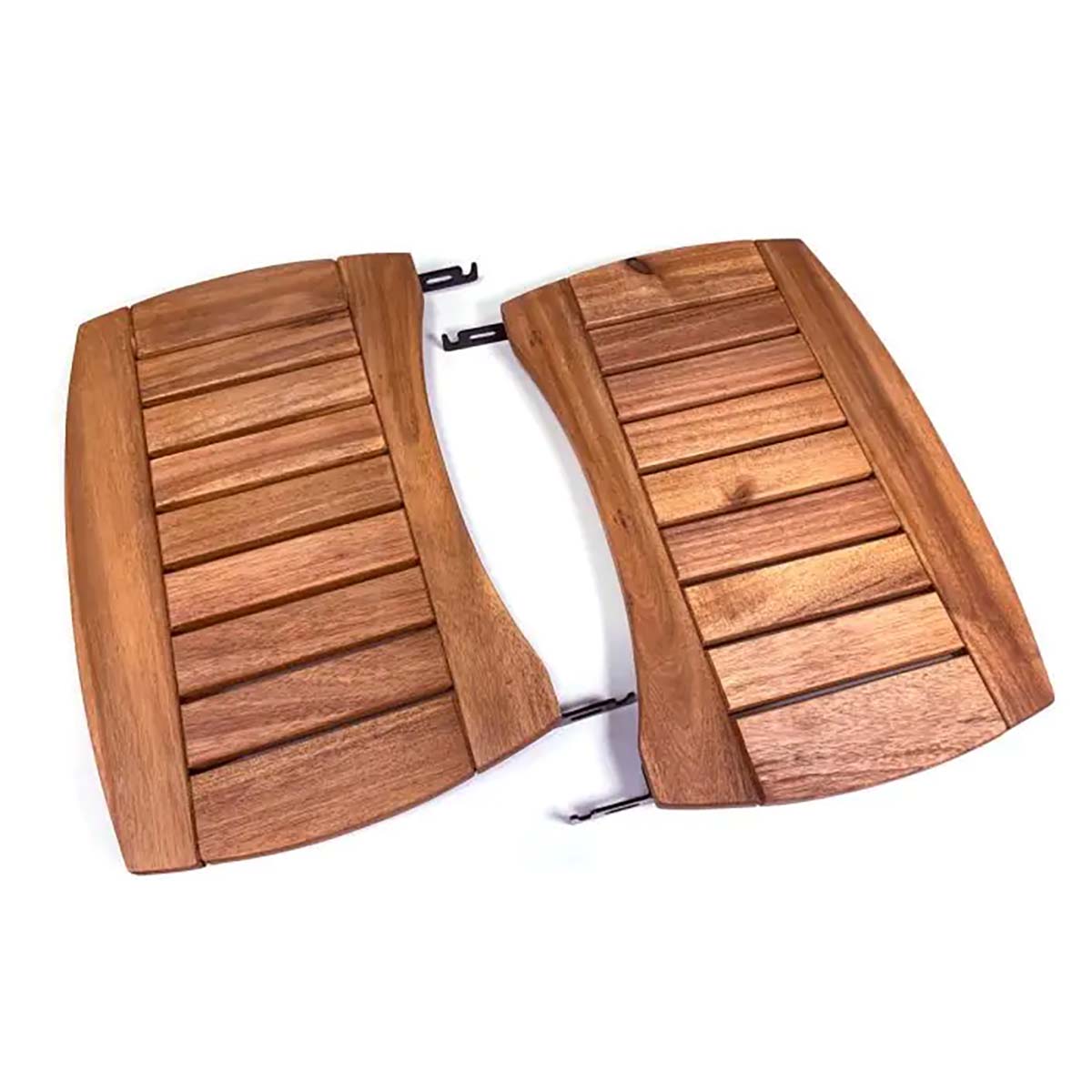 Sidebord i akasietre XLarge - Big Green Egg forfra