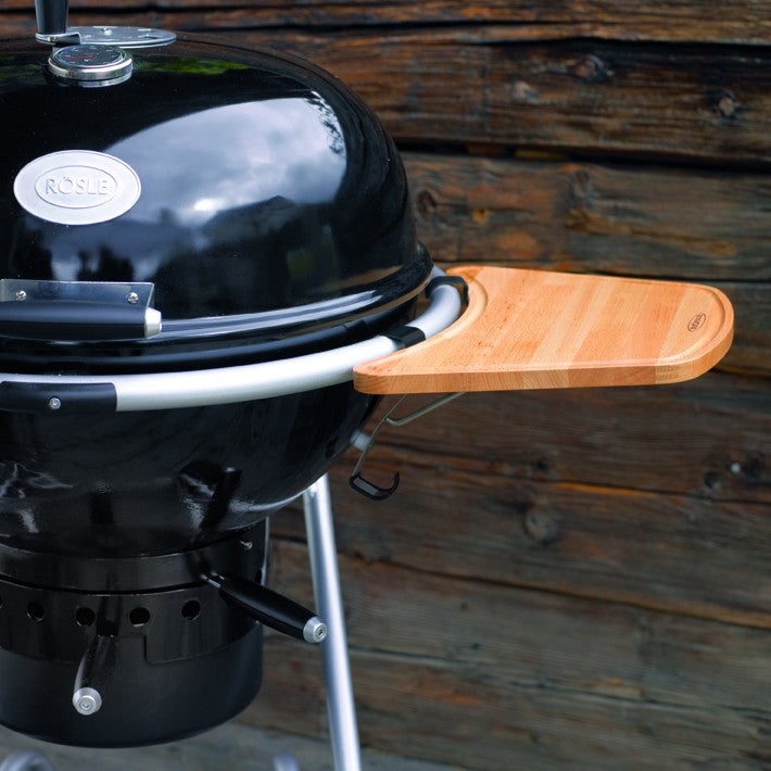 Sidebord for kulegrill 50/60 cm bøketre - Rösle nærbilde