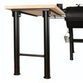 Sidebord med massiv treplate liten for smoker - JOE's Barbeque sett forfra