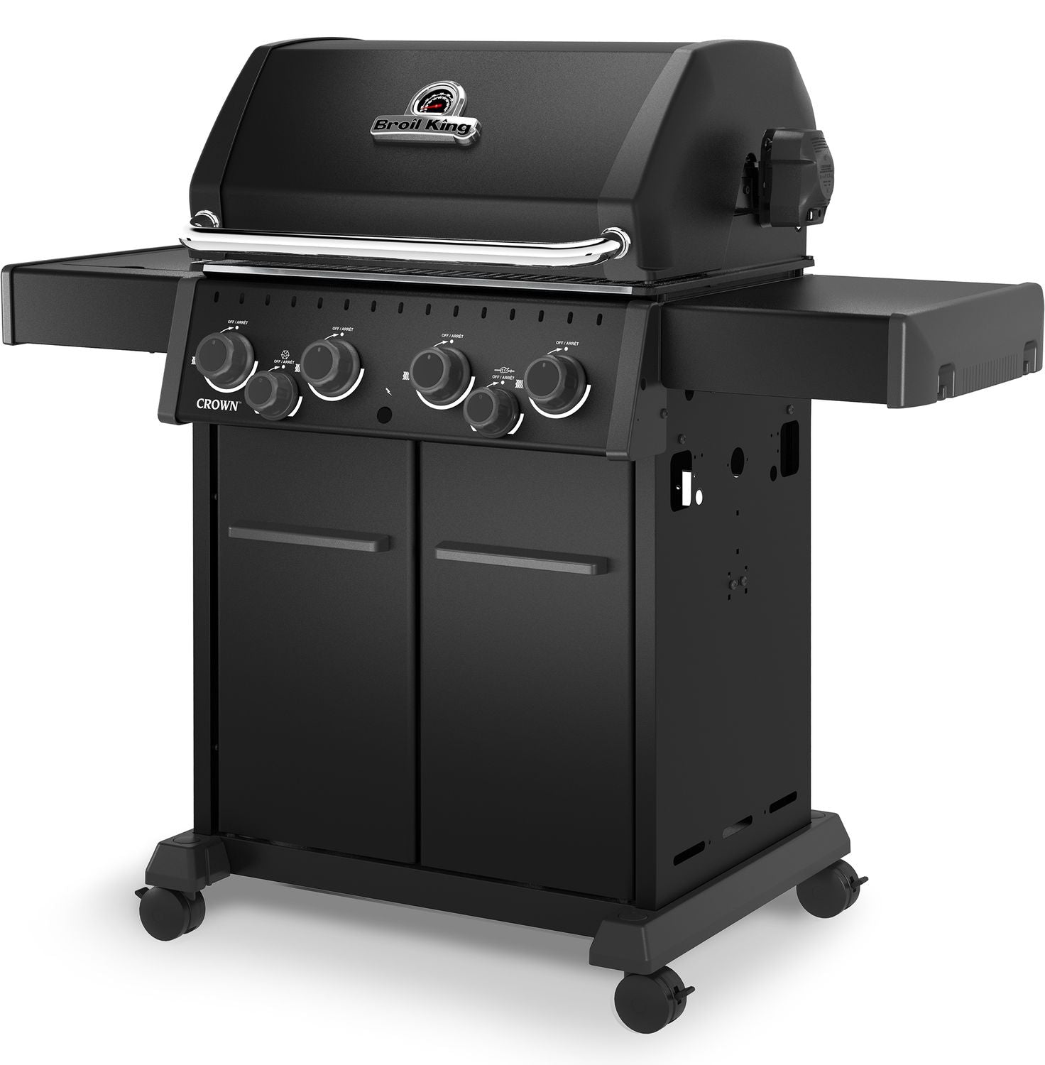 Sidebrenner på Gassgrill Crown 490 Shadow med kjele