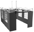 Sidevegger for 4,5 x 3 m grillpaviljong 4-delt sett - Grillfürst forfra