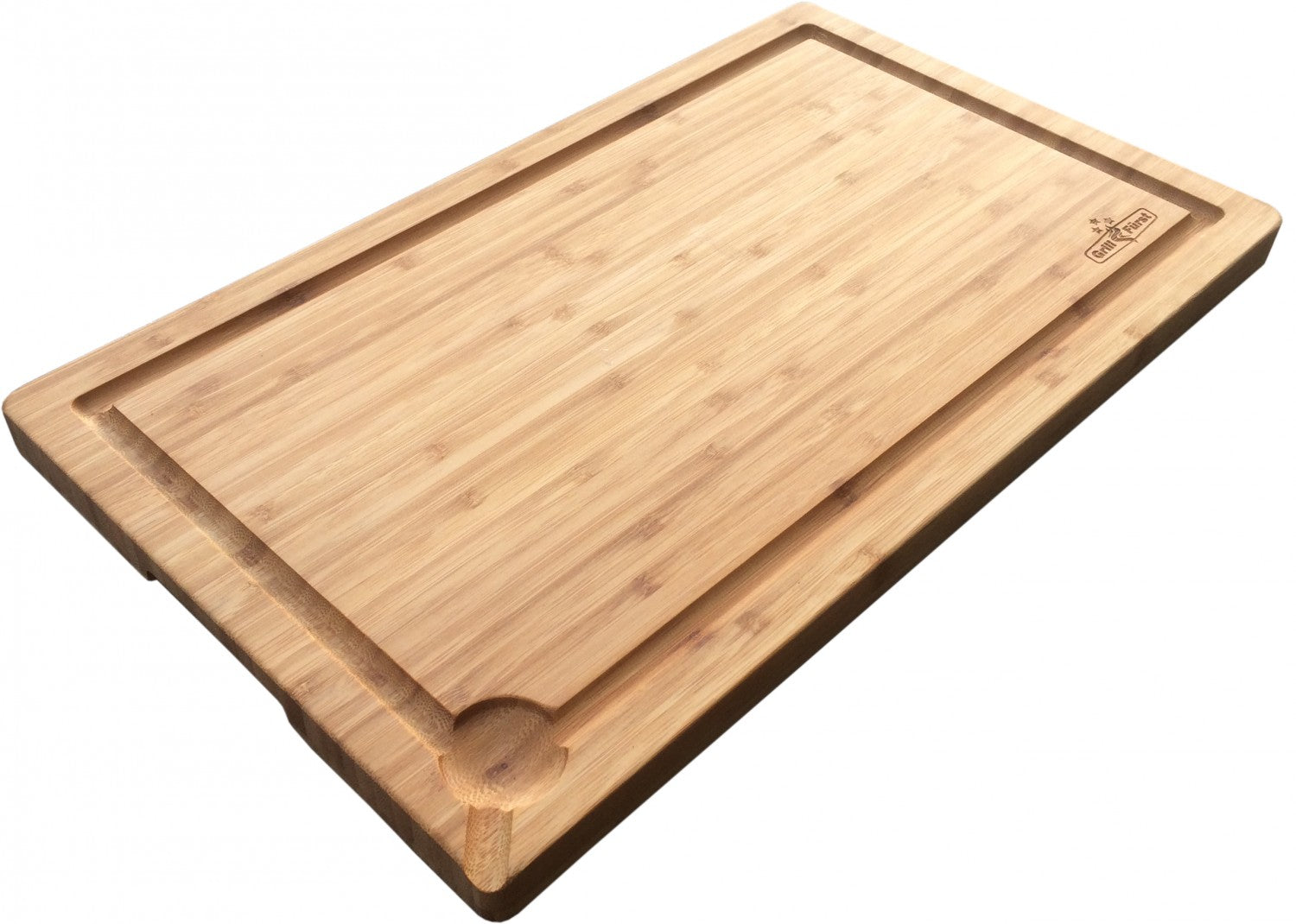 Skjærebrett bambus stort 50 x 30 cm - Grillfürst bakside