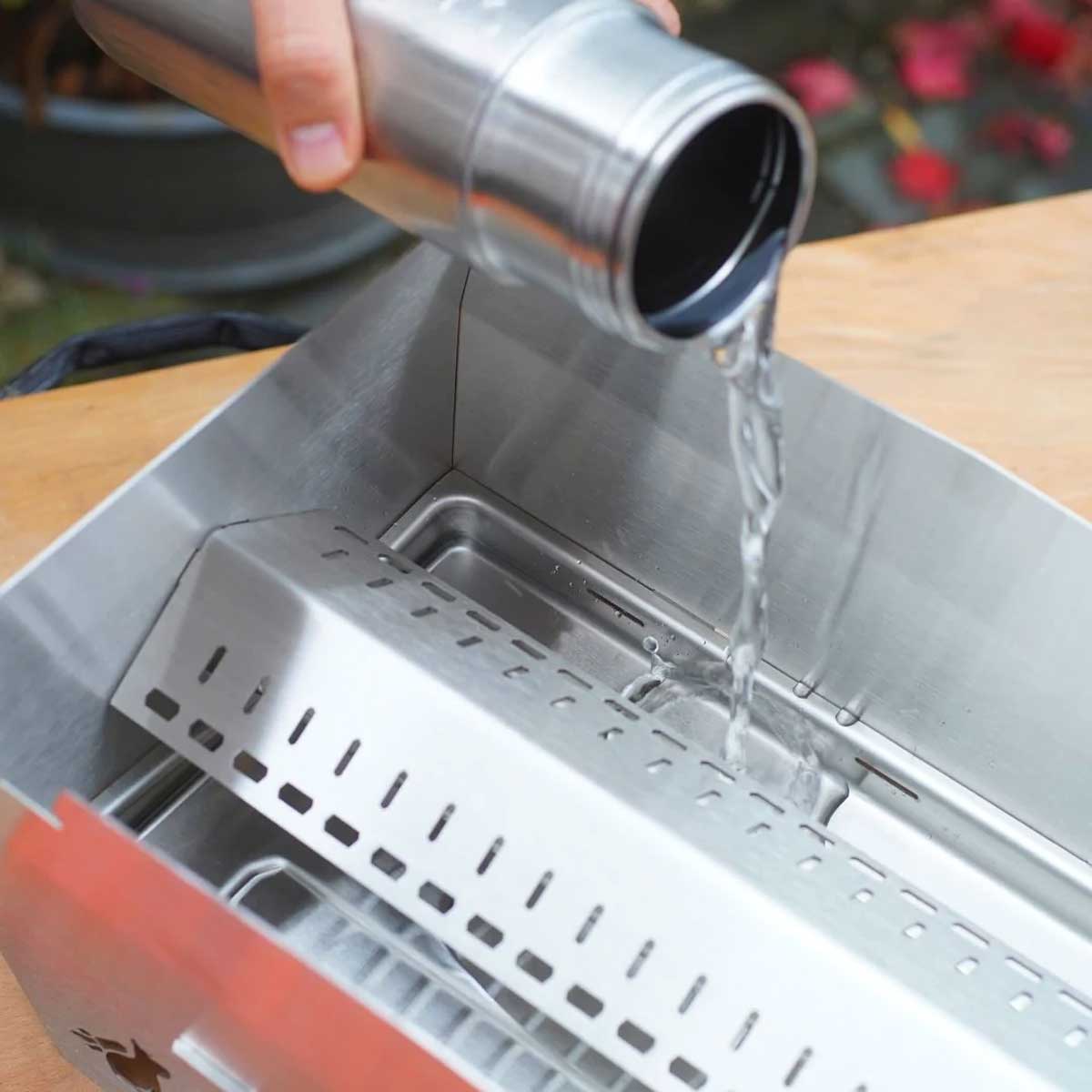 Skotti 2.0 portabel gassgrill rustfritt stål 1 brenner - Skotti Grill