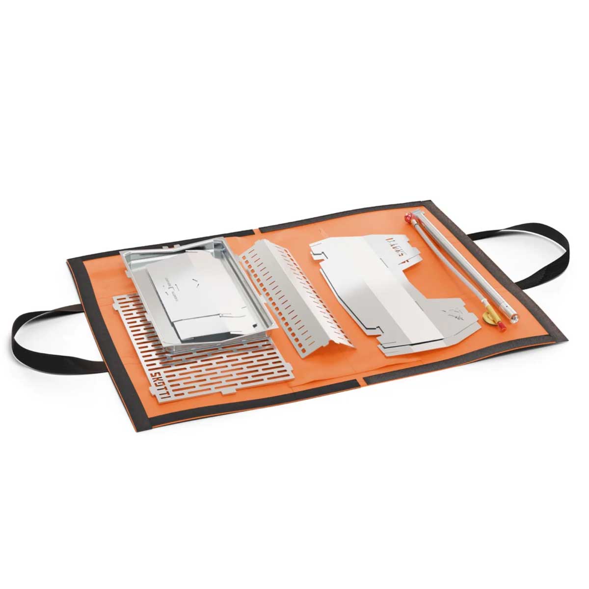 Montert Skotti 2.0 portabel gassgrill rustfritt stål 1 brenner