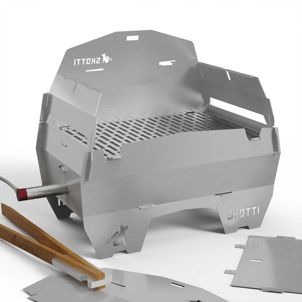Detalj av Skotti Cap lokk rustfritt stål for Skotti grill