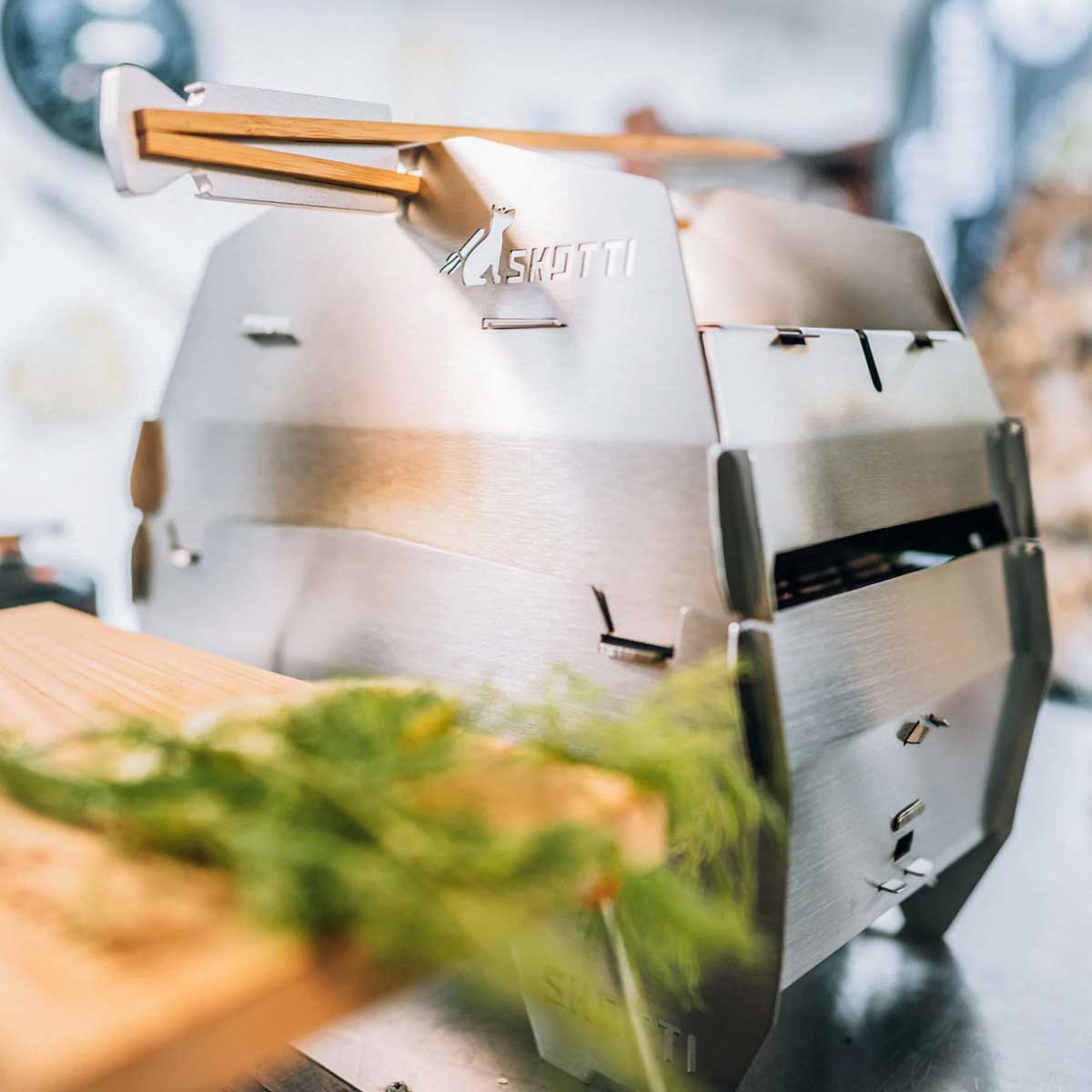 Skotti Cap lokk rustfritt stål for Skotti grill - Skotti