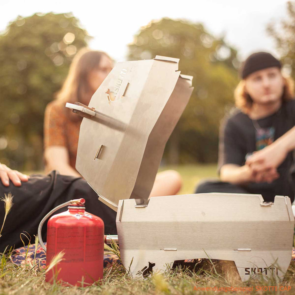 Skotti Cap lokk rustfritt stål for Skotti grill - Skotti