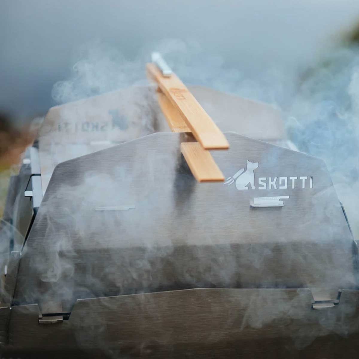 Smak røykeskål rustfritt stål - Skotti Grill med Skotti Boks