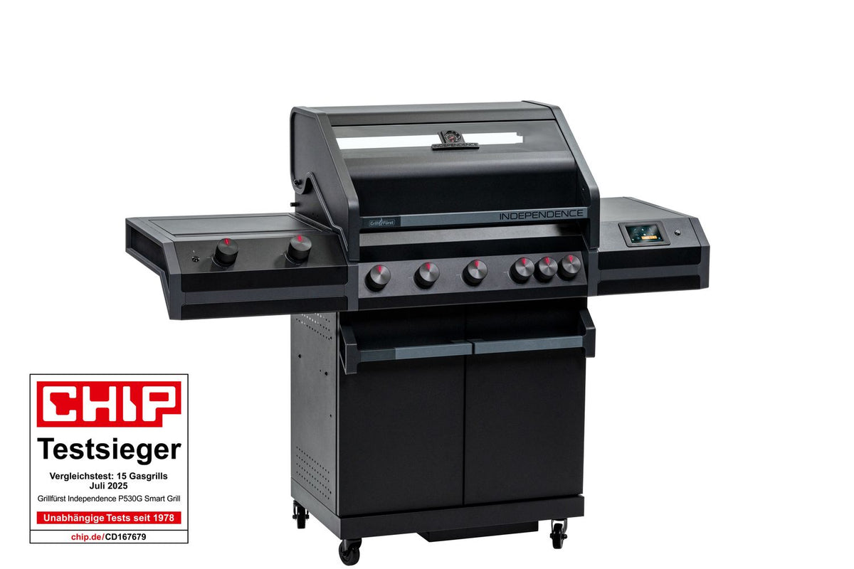 Belysning på brytere på Smart Grill Independence P530E WiFi