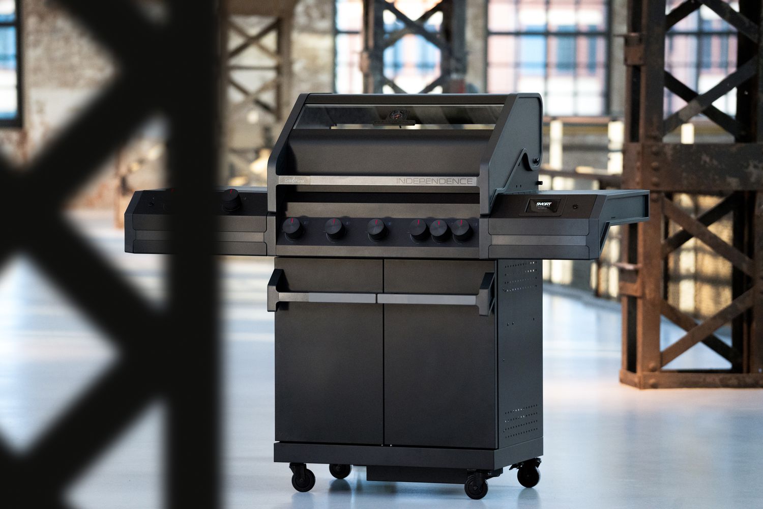 Montert Smart Grill Independence P530E WiFi i bruk